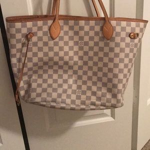 LOUIS VUITTON Damier Azur Neverfull MM